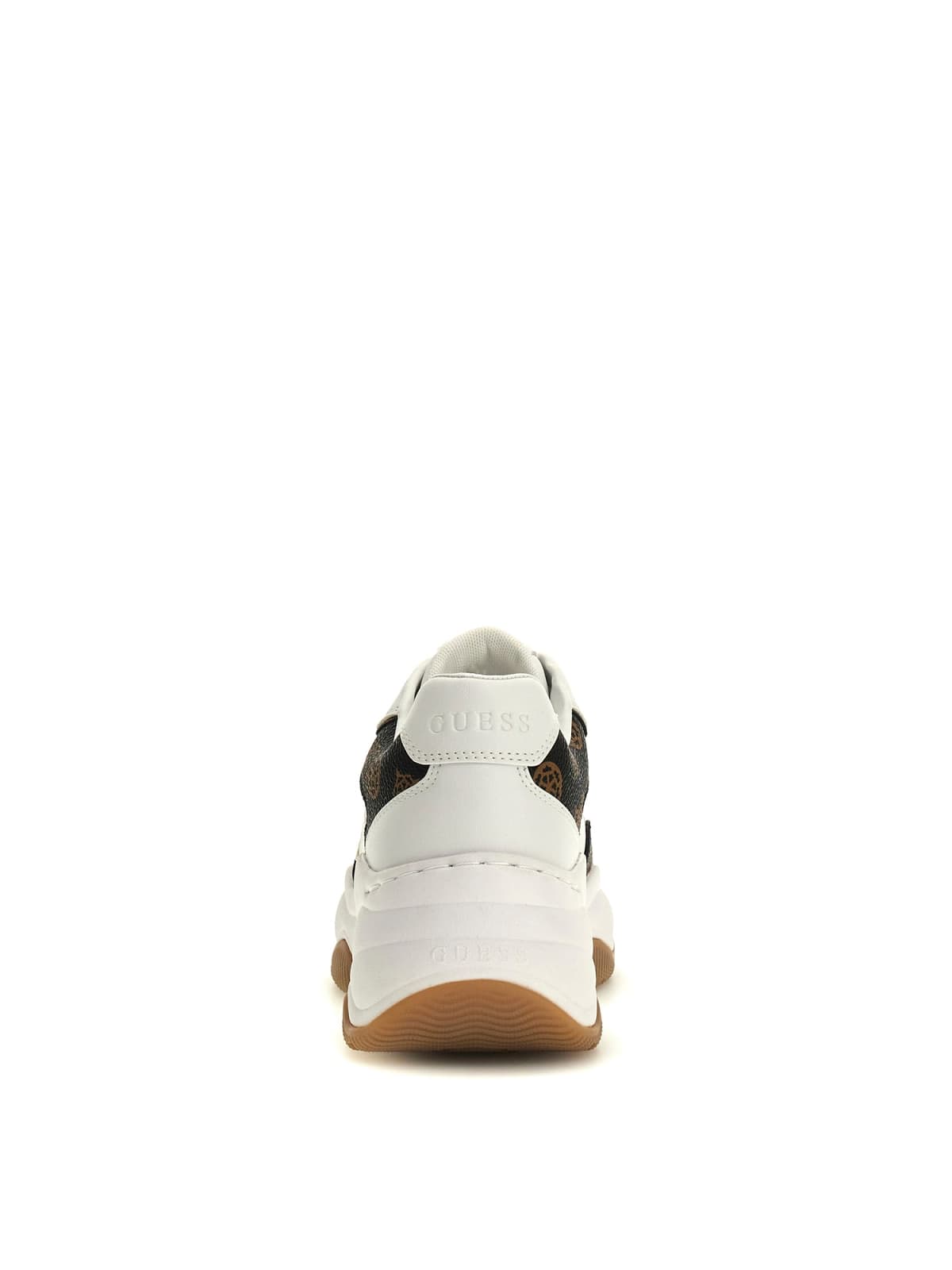 Guess FLTHPY sneakers donna HAPYY3 white/brown