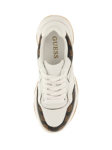 Guess FLTHPY sneakers donna HAPYY3 white/brown