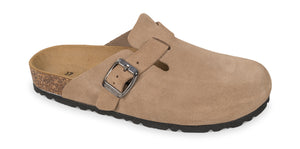 Goldstar GS1850C ciabatta donna in pelle scamosciata taupe