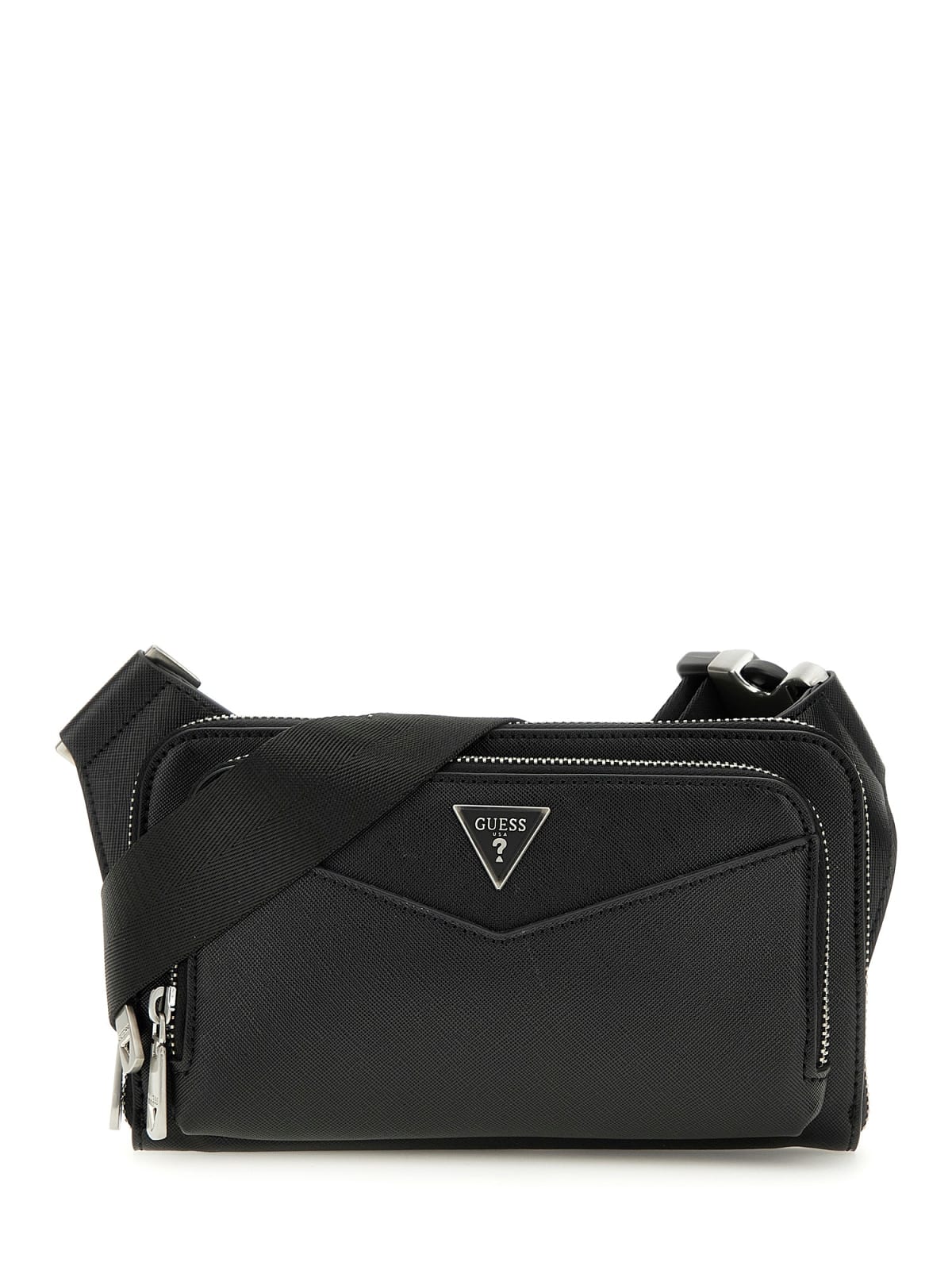 Guess HMSISA P5114 borsellino uomo a tracolla in tessuto black