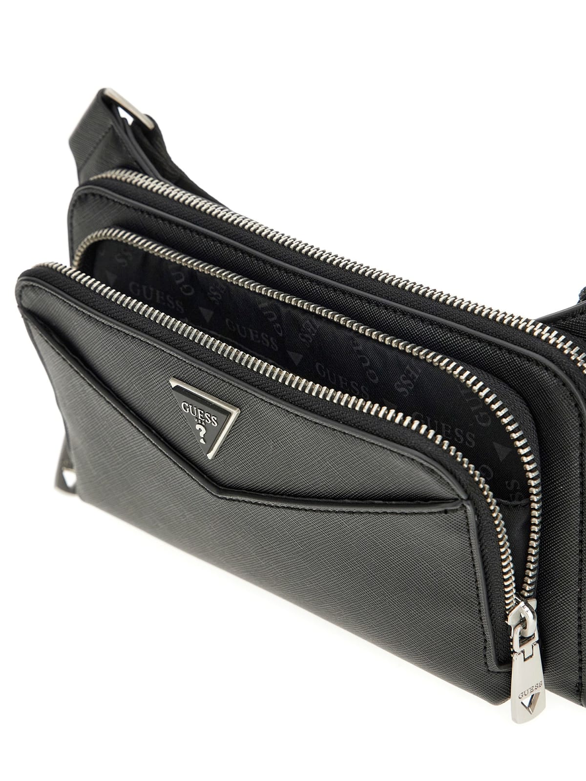 Guess HMSISA P5114 borsellino uomo a tracolla in tessuto black