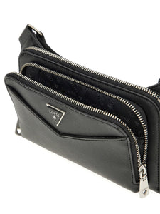 Guess HMSISA P5114 borsellino uomo a tracolla in tessuto black