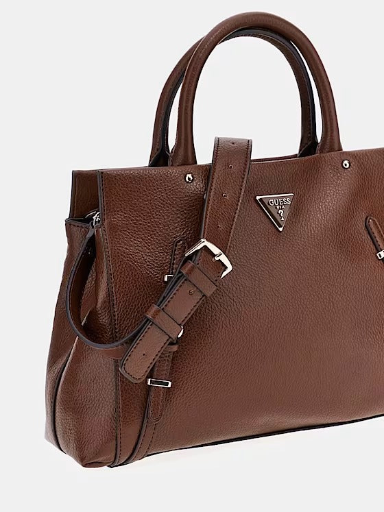 Guess HWBS8501060 Borsa a mano levia fibbie cioccolato