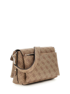 Guess HWEBG8 39019 borsa donna latte logo