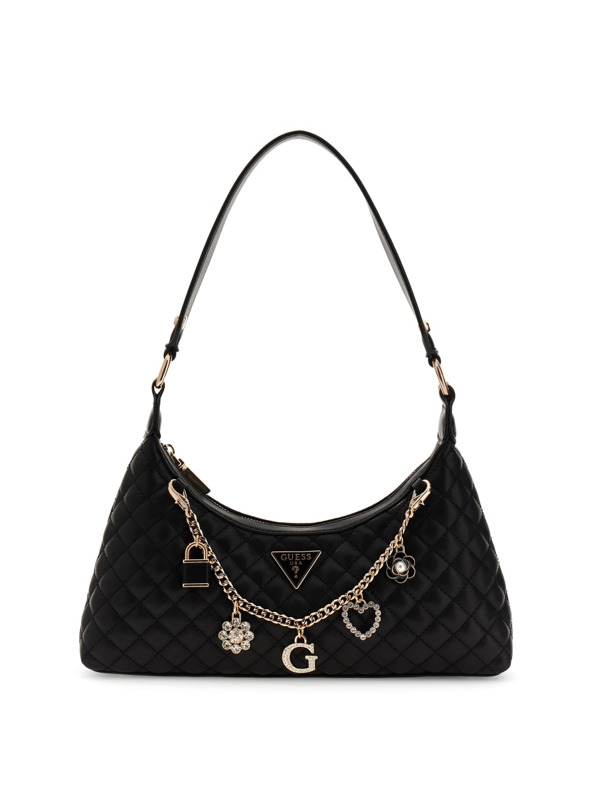 Guess HWEG86 79180 borsa a spalla con accessori black o white