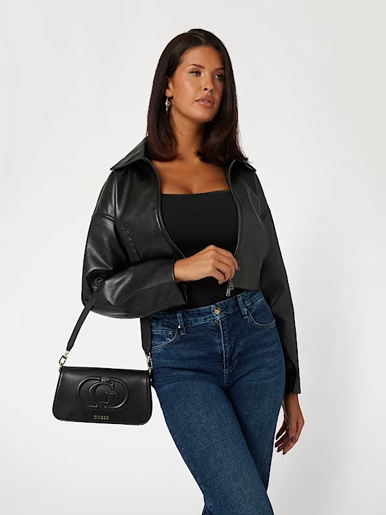 Guess HWEVG95320 Mini borsa a spalla eco mietta nero