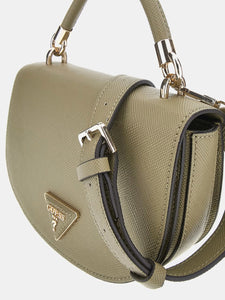 Guess HWVG9195770 mini borsa a mano gizele saffiano verde