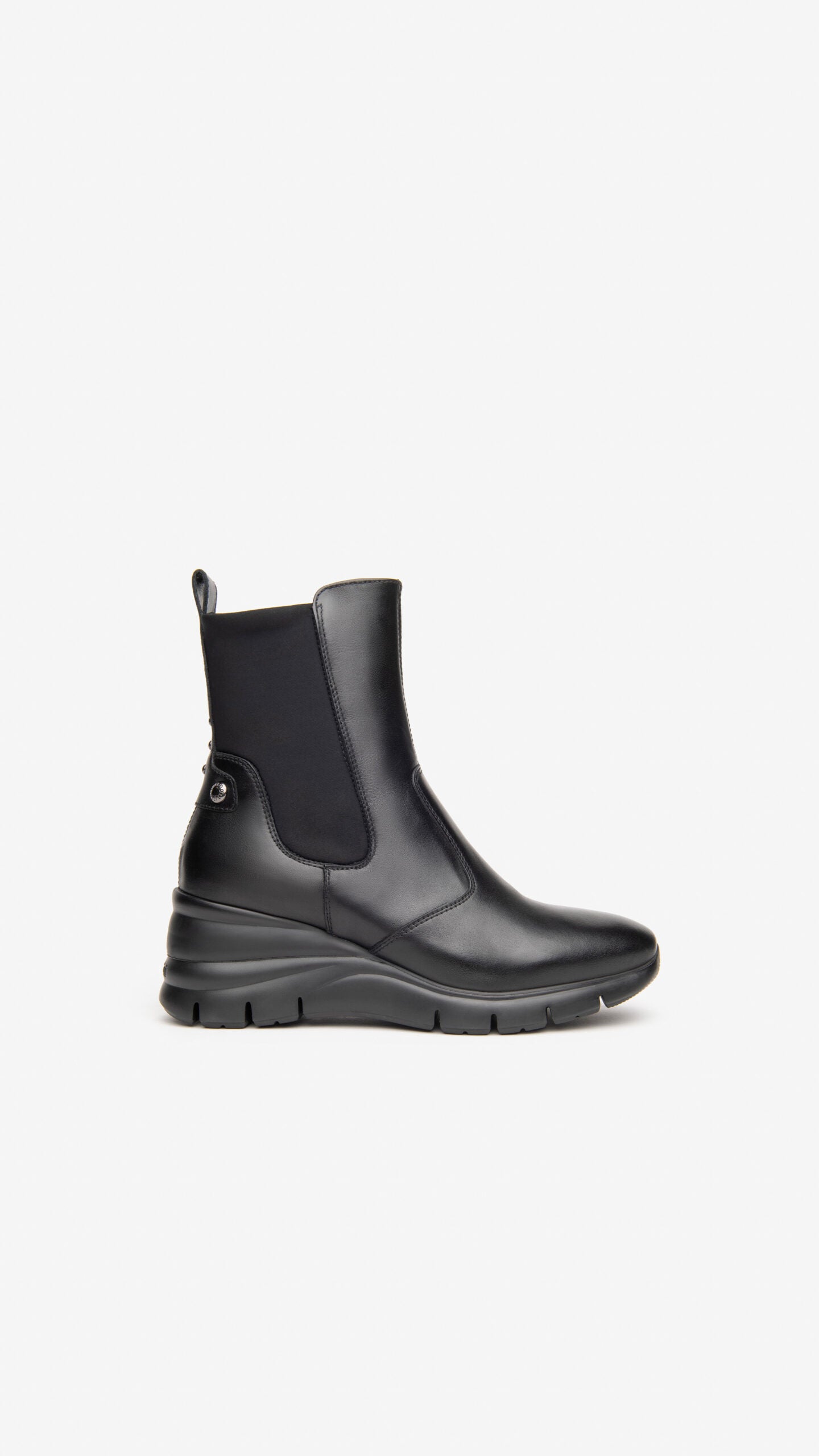 NERO GIARDINI I116885D STIVALETTI DONNA IN PELLE NERO