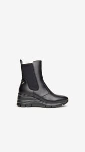 NERO GIARDINI I116885D STIVALETTI DONNA IN PELLE NERO