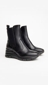 NERO GIARDINI I116885D STIVALETTI DONNA IN PELLE NERO