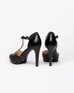 Nero Giardini I205500DE Décolleté Donna in Pelle e Suede
