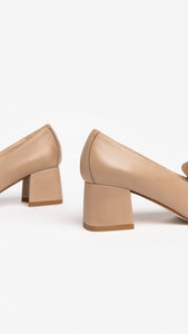 NERO GIARDINI I205651DE MOCASSINI DONNA IN PELLE BEIGE