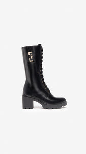 NERO GIARDINI I205862D STIVALI DONNA IN PELLE NERO