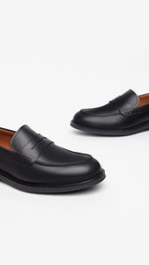 NERO GIARDINI I302951UE MOCASSINI UOMO IN PELLE NERO