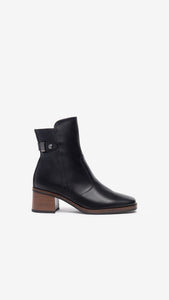 NERO GIARDINI I308183D TRONCHETTI DONNA IN PELLE NERO