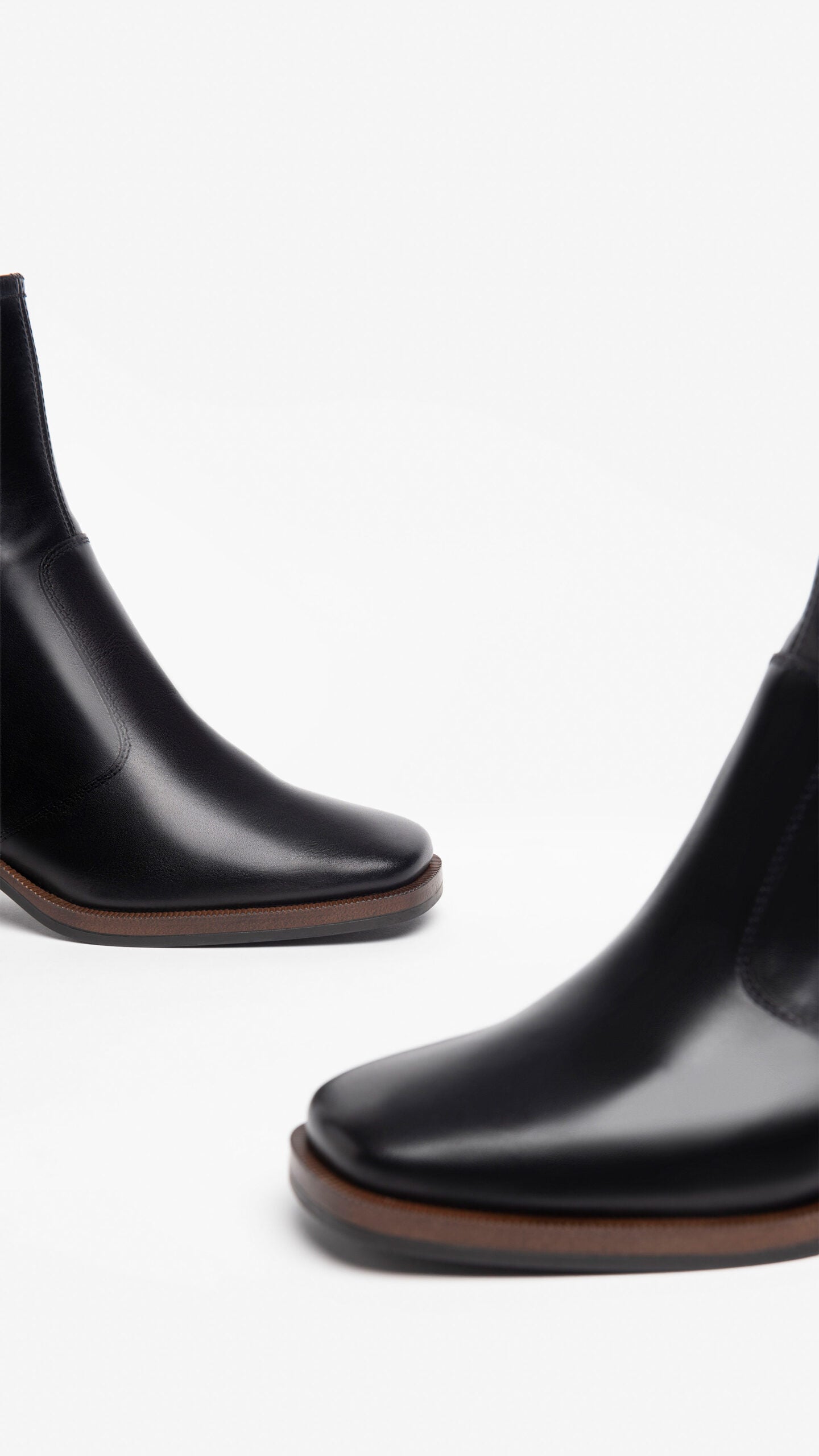 NERO GIARDINI I308183D TRONCHETTI DONNA IN PELLE NERO