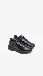 NERO GIARDINI I308351D SNEAKERS DONNA I PELLE E VERNICE NERO