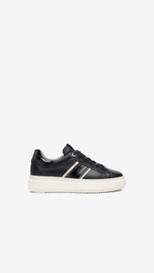 NERO GIARDINI I308430D SNEAKERS DONNA IN PELLE NERO