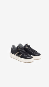 NERO GIARDINI I308430D SNEAKERS DONNA IN PELLE NERO
