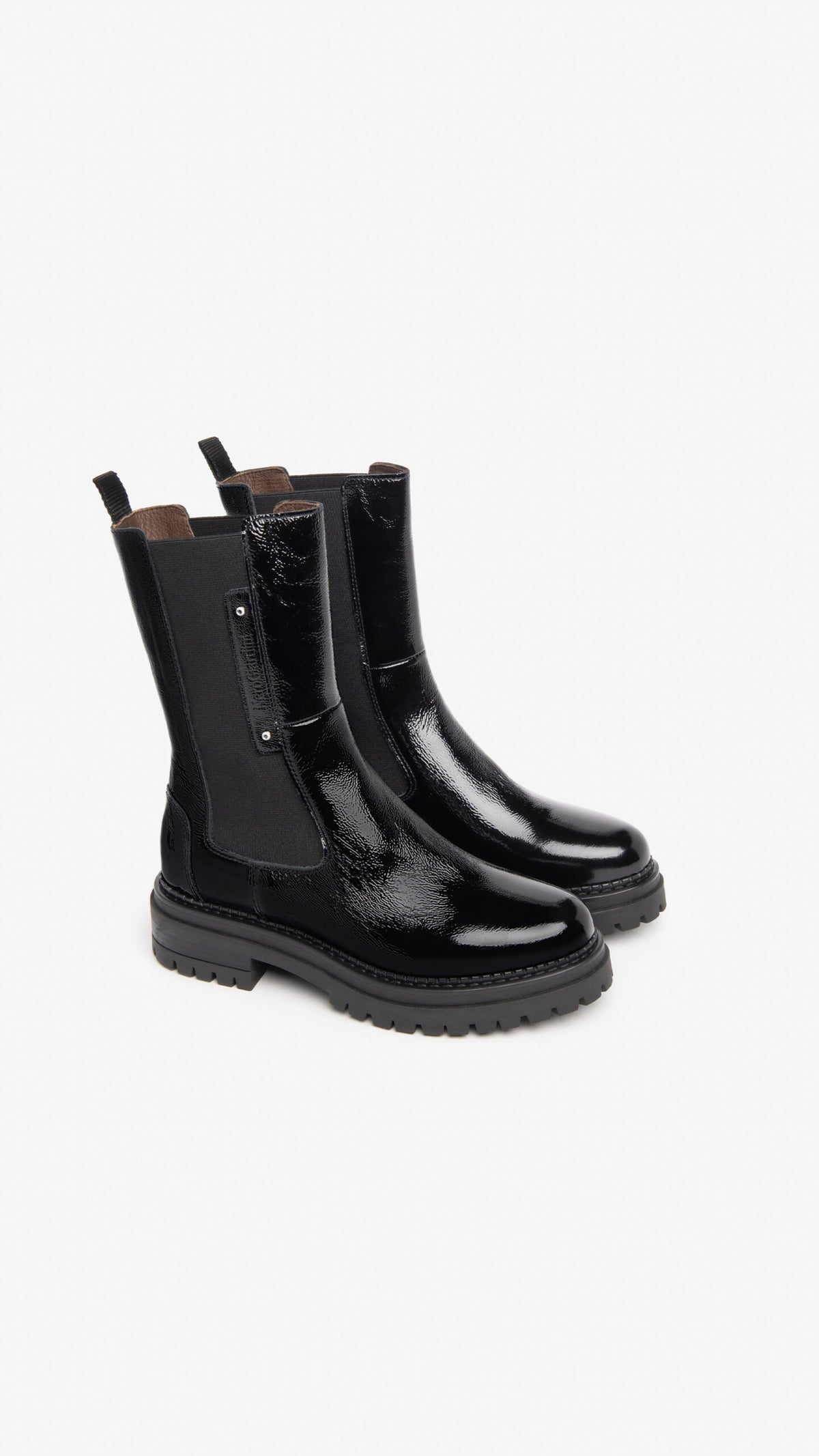 NERO GIARDINI I308951D STIVALETTI CHELSEA DONNA IN PELLE NERO