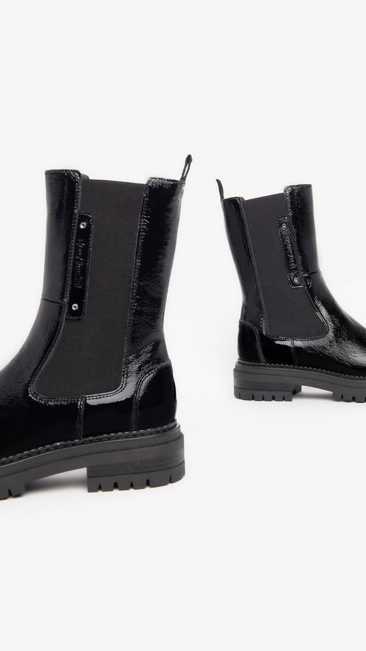 NERO GIARDINI I308951D STIVALETTI CHELSEA DONNA IN PELLE NERO