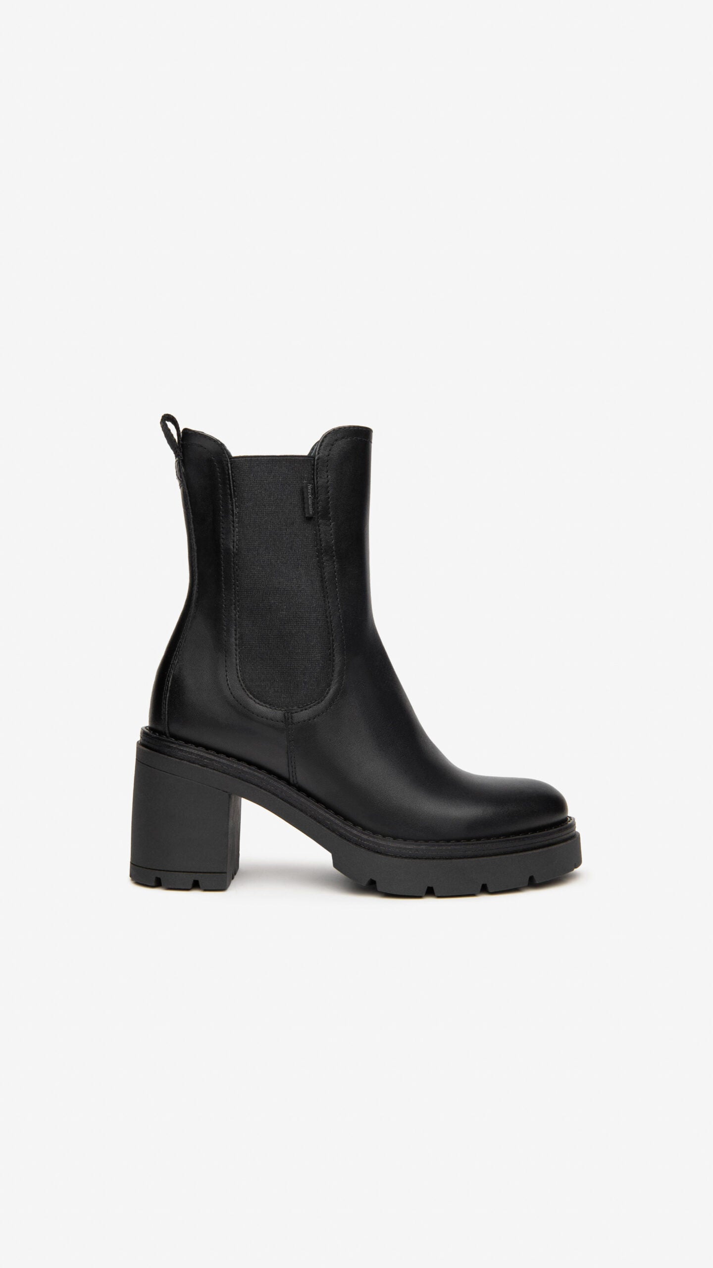 NERO GIARDINI I309163D STIVALETTI CHELSEA DONNA IN PELLE NERO