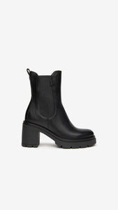 NERO GIARDINI I309163D STIVALETTI CHELSEA DONNA IN PELLE NERO