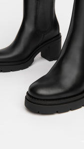 NERO GIARDINI I309163D STIVALETTI CHELSEA DONNA IN PELLE NERO