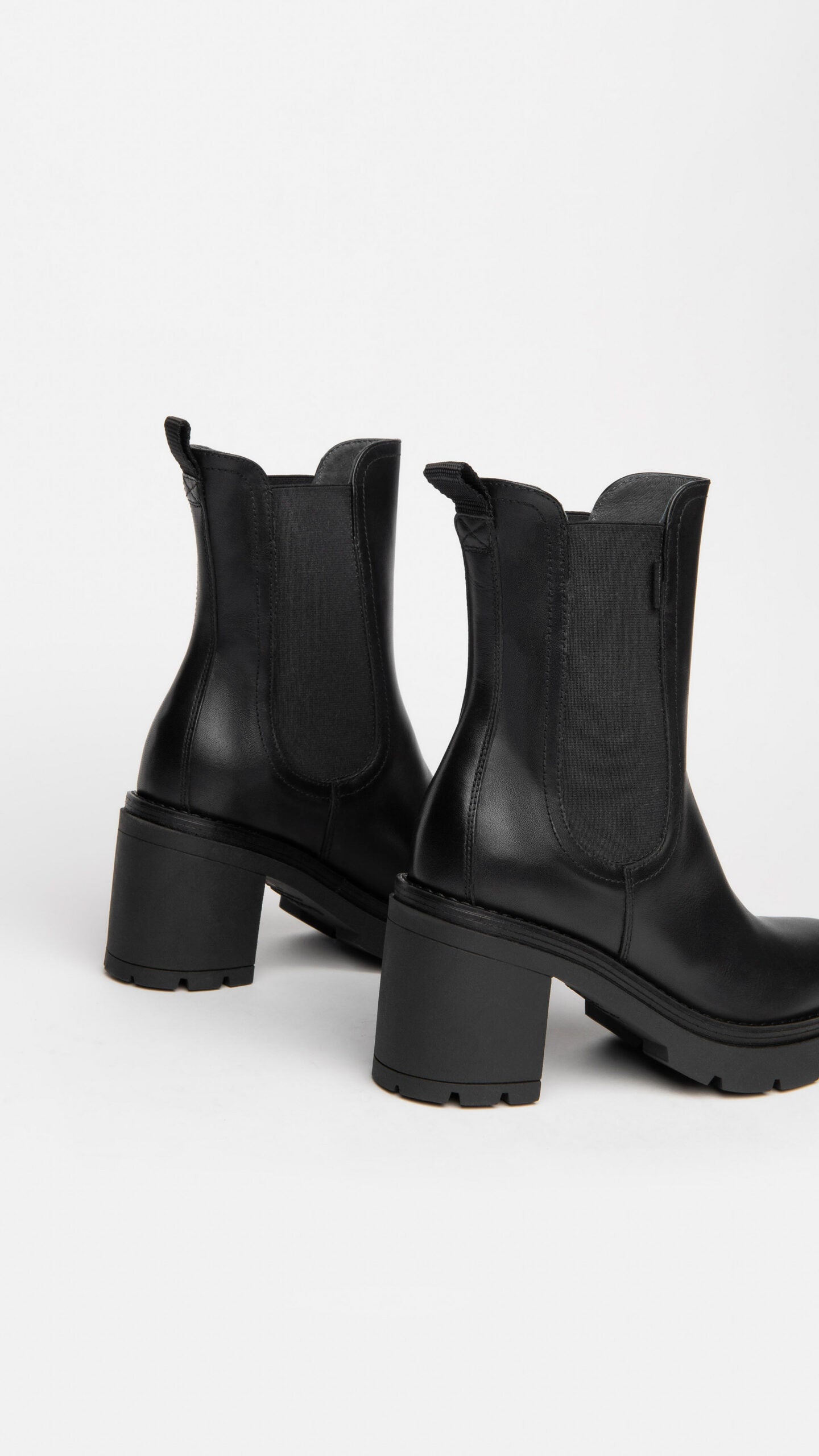 NERO GIARDINI I309163D STIVALETTI CHELSEA DONNA IN PELLE NERO