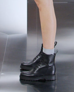 Nero Giardini I309183D Anfibi donna in pelle nero