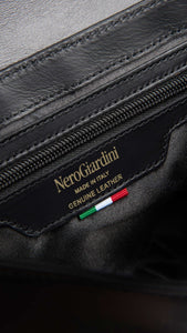NERO GIARDINI I343511D BORSA A TRACOLLA DA DONNA IN PELLE NERO