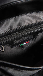 NERO GIARDINI I343571D BORSA A MANO DA DONNA IN MATERIALE TECNICO NERO