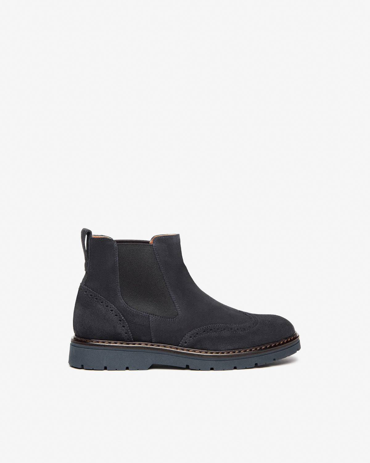 Nero Giardini I400351U Stivaletti chelsea uomo in camoscio blù