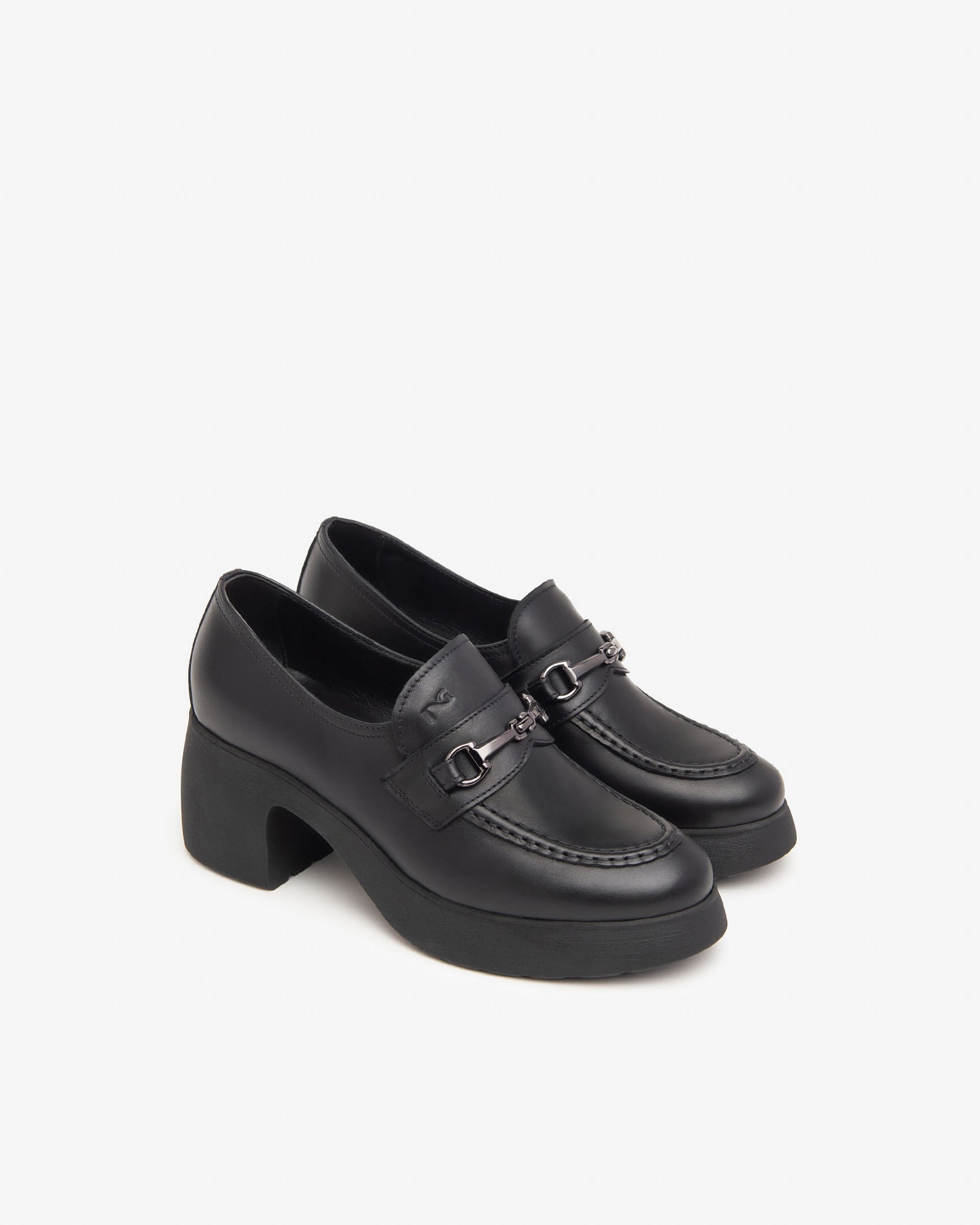 Nero Giardini I411290D Mocassini donna in pelle nero