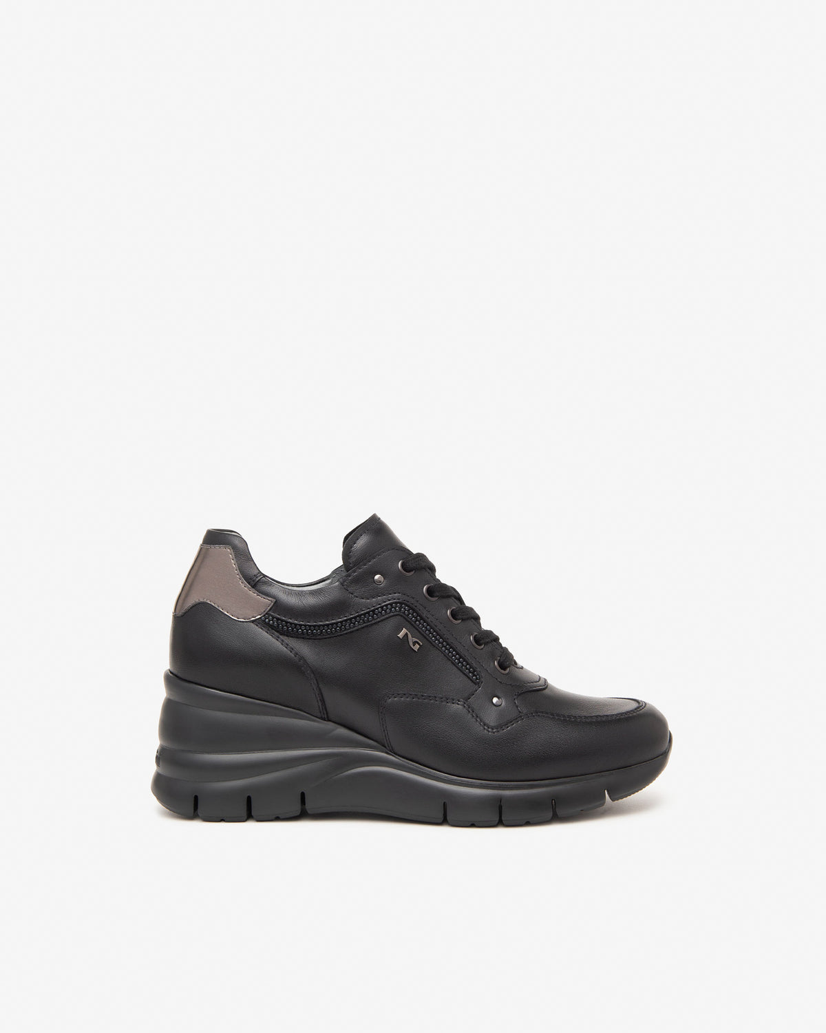 Nero Giardini I411480D Sneakers donna in pelle nero