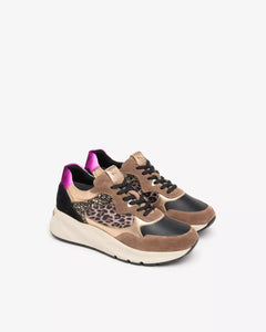 Nero Giardini I411531D Sneakers Donna in Pelle, Suede e Materiale Tecnico mou