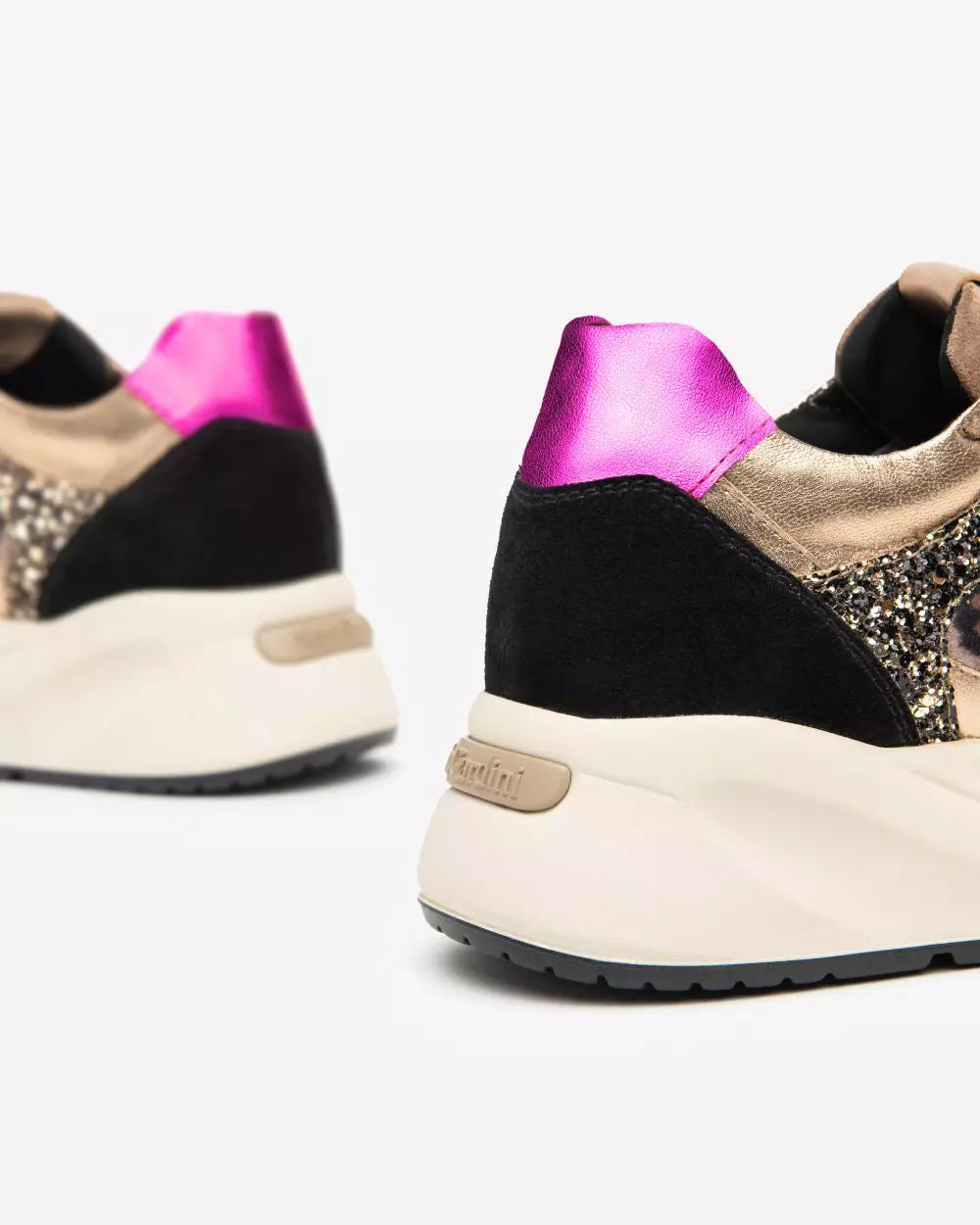 Nero Giardini I411531D Sneakers Donna in Pelle, Suede e Materiale Tecnico mou