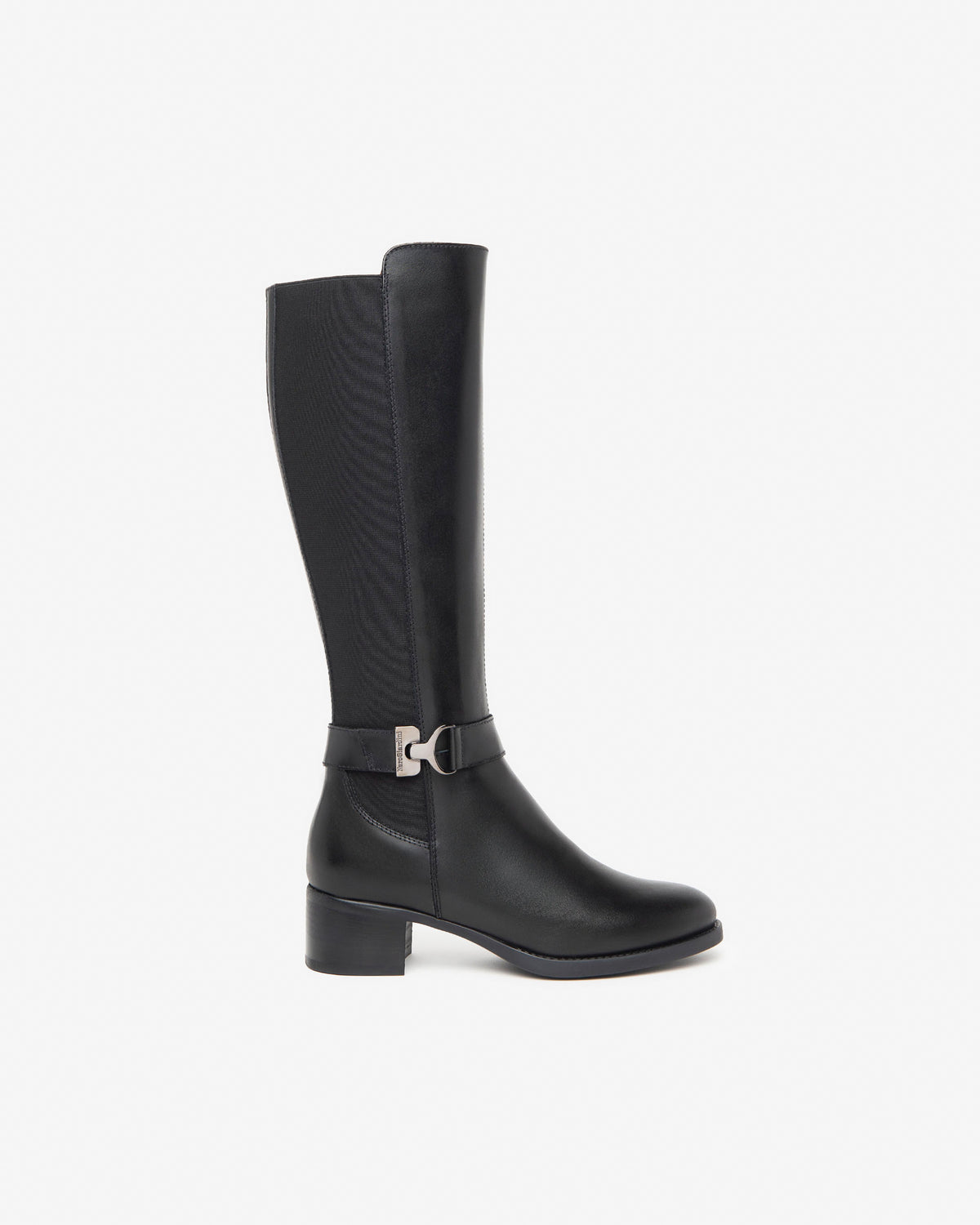Nero Giardini I411750D Stivali donna in pelle e materiale tecnico nero