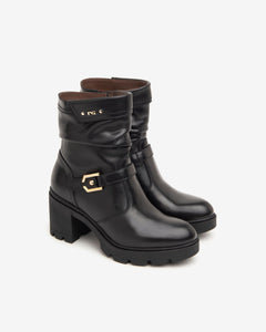 Nero Giardini I411904D Stivaletti donna in pelle nero