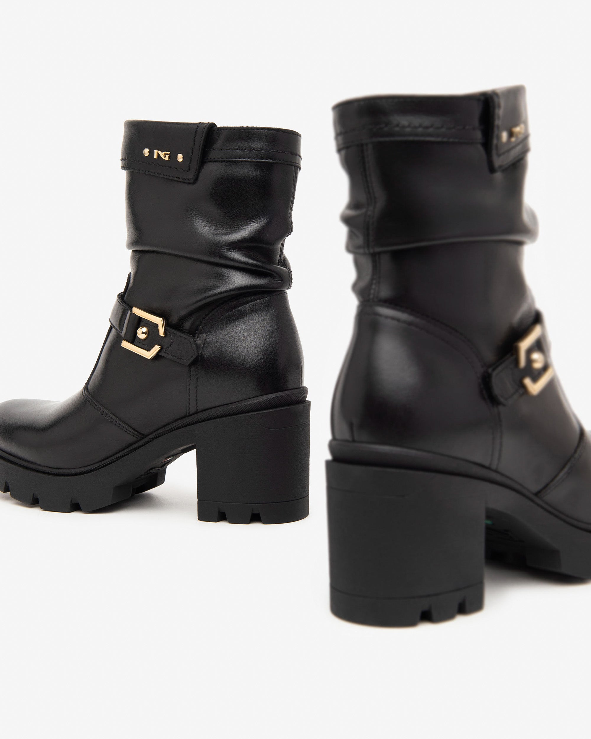 Nero Giardini I411904D Stivaletti donna in pelle nero