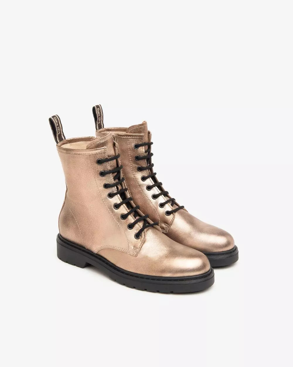 Nero Giardini I412006D Anfibi Donna in Pelle tortora oro