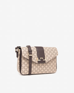 Nero Giardini I443830D Borsa a tracolla da donna in materiale tecnico ecrù