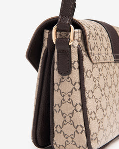 Nero Giardini I443830D Borsa a tracolla da donna in materiale tecnico ecrù