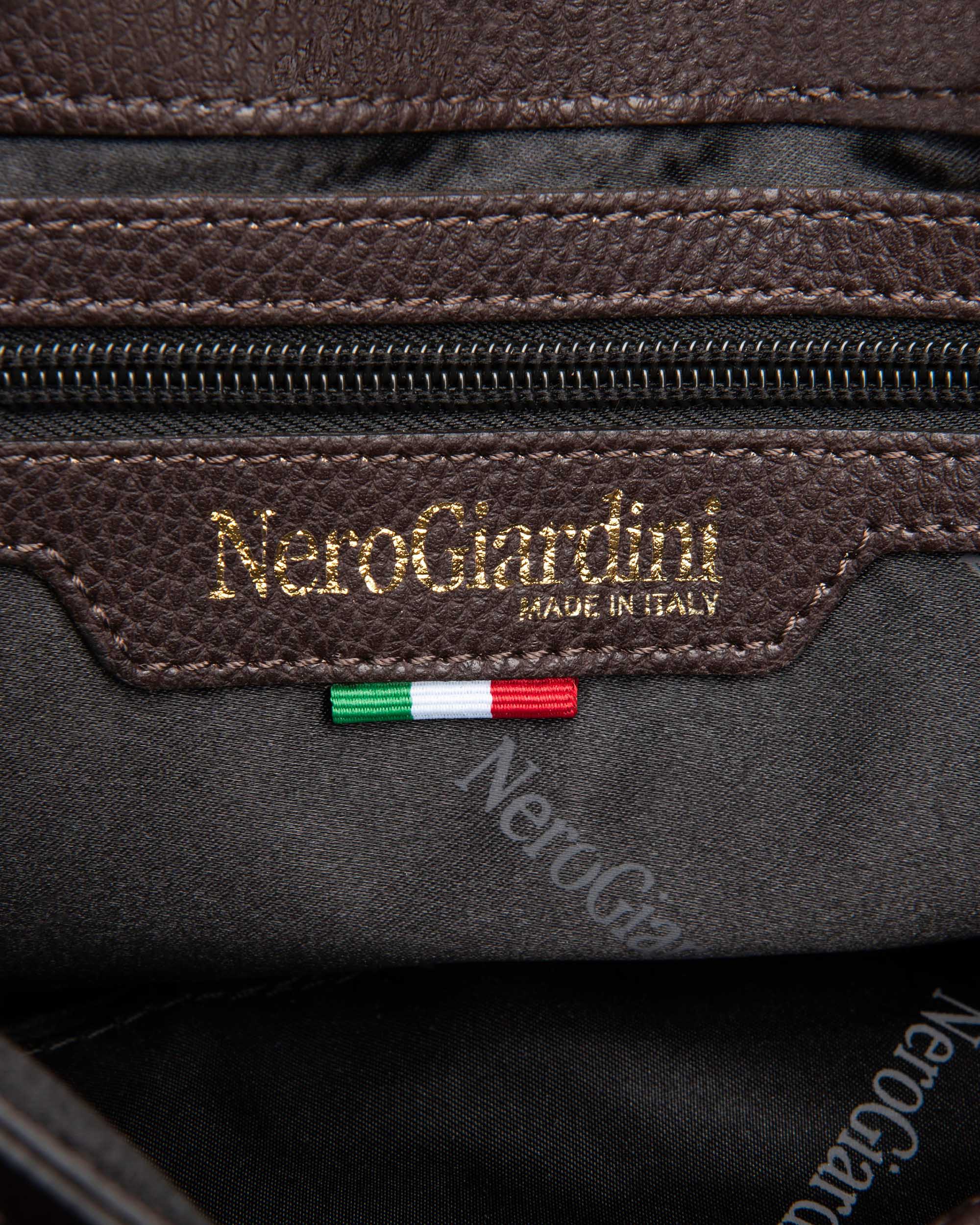 Nero Giardini I443830D Borsa a tracolla da donna in materiale tecnico ecrù