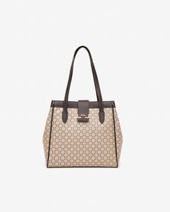 Nero Giardini I443832D Borsa a spalla da donna in materiale tecnico ecru