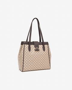 Nero Giardini I443832D Borsa a spalla da donna in materiale tecnico ecru