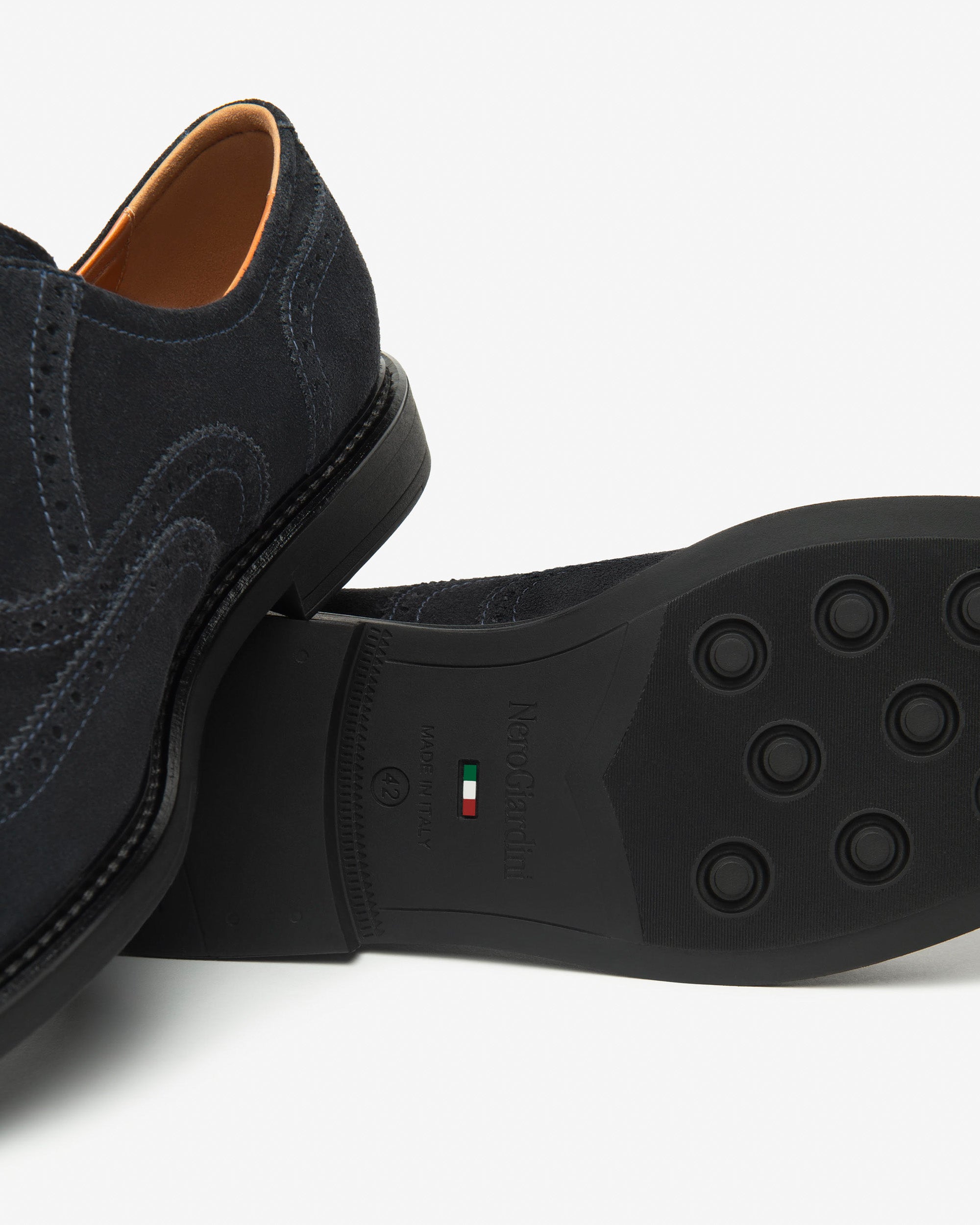 Nero Giardini I500800U Stringate Uomo in Camoscio blù o moro