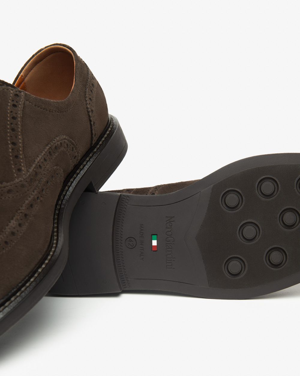 Nero Giardini I500800U Stringate Uomo in Camoscio blù o moro