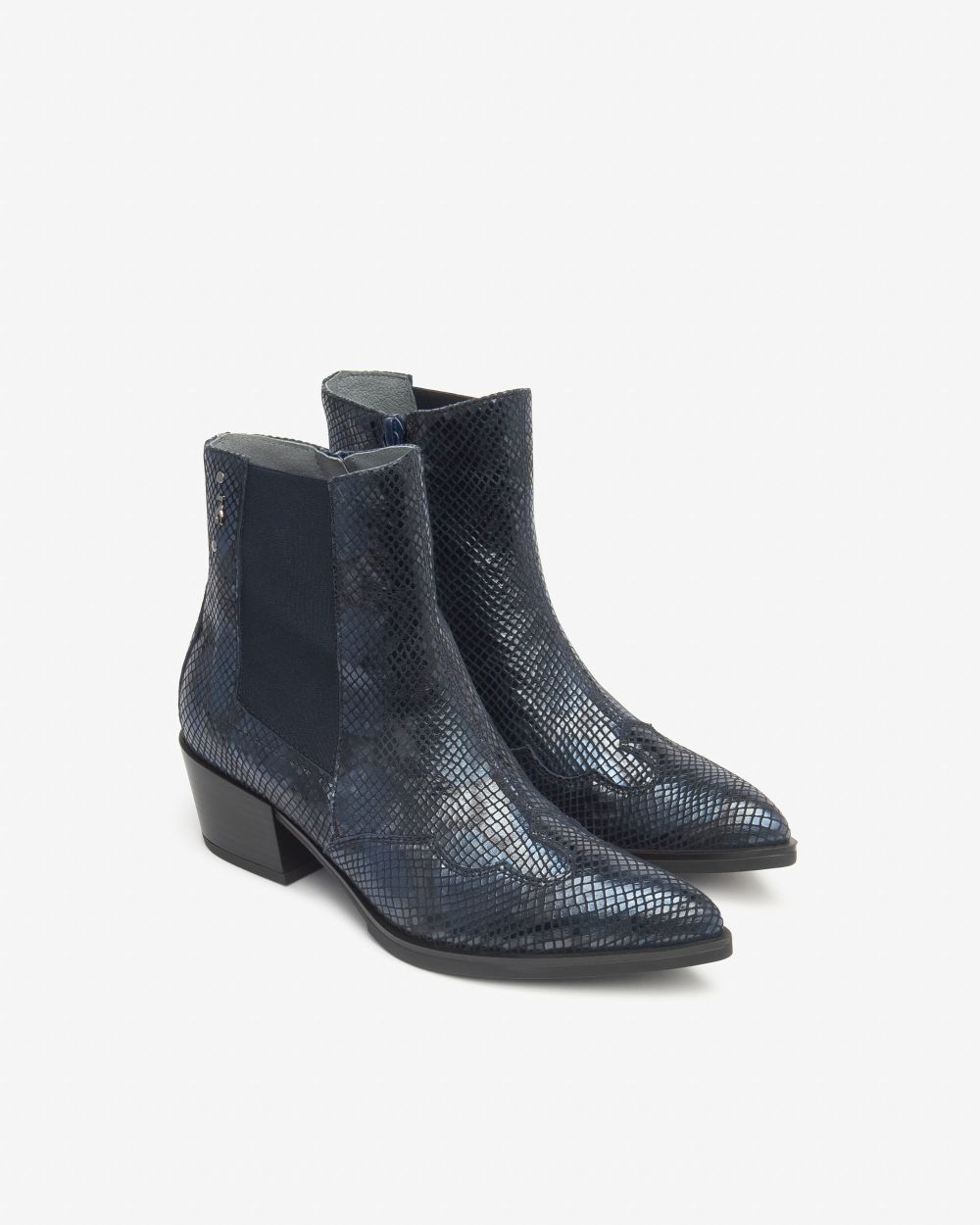 Nero Giardini I513910D Stivaletti Chelsea Donna in Pelle notte o nickel
