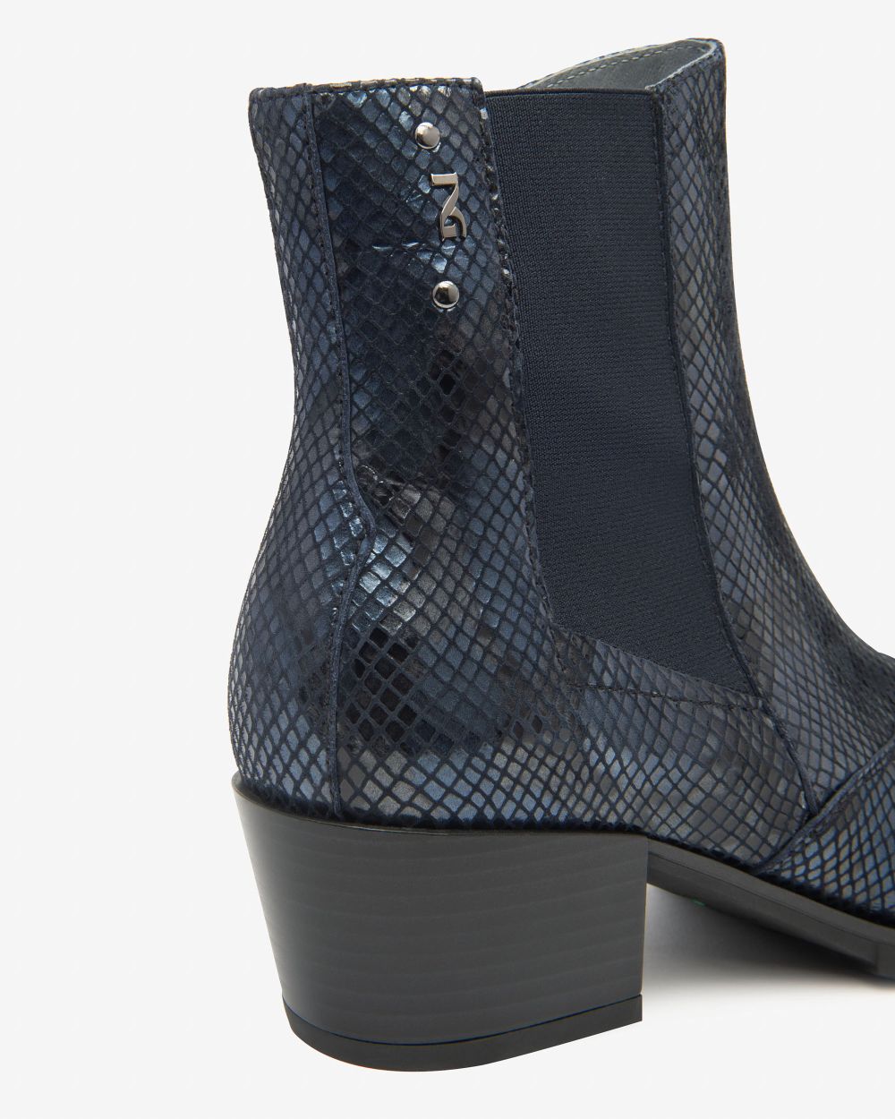 Nero Giardini I513910D Stivaletti Chelsea Donna in Pelle notte o nickel